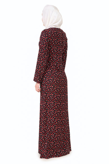 Printed Crepe Abaya AYP-253