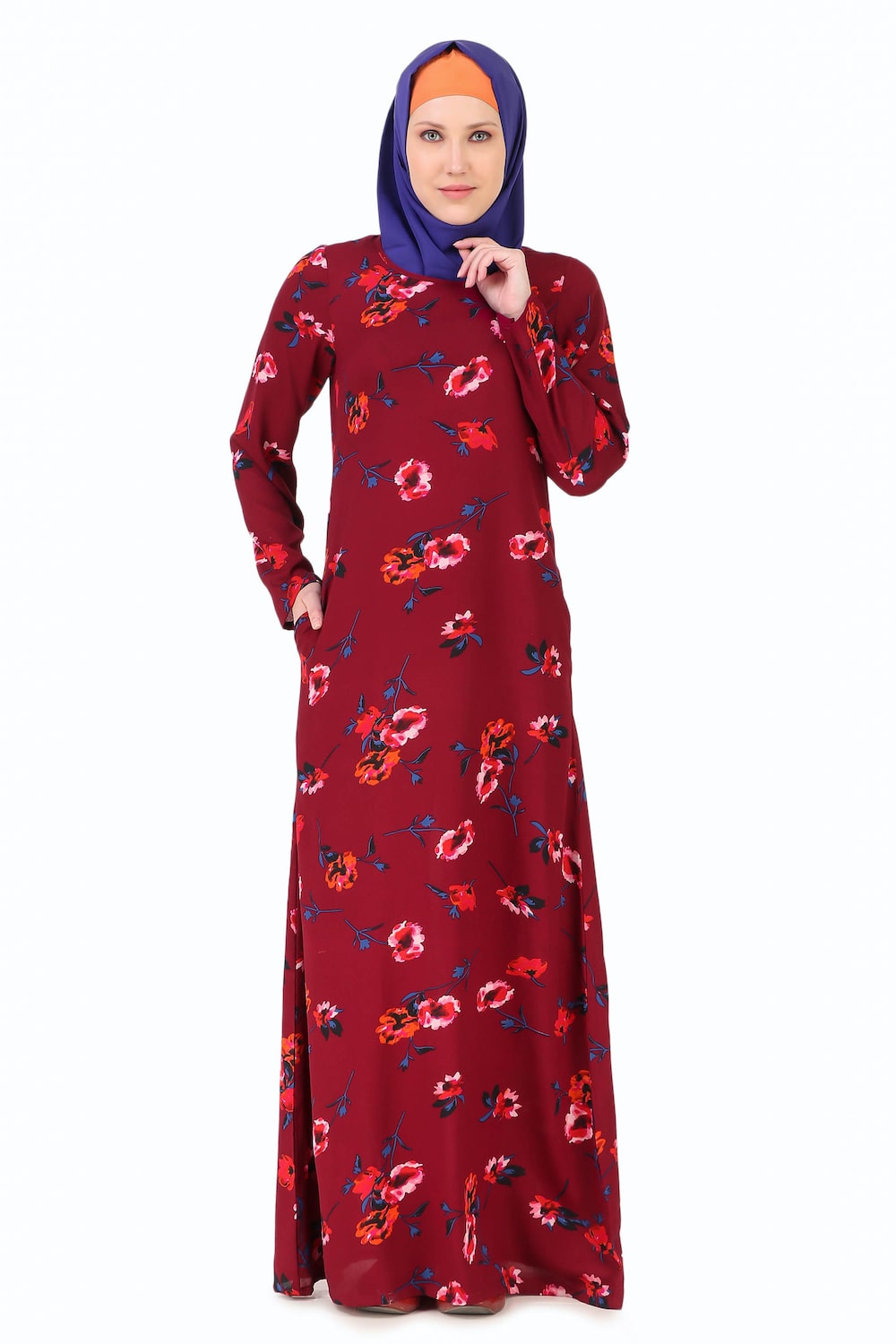 Printed Crepe Abaya AYP-254