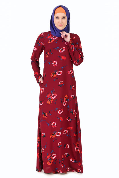Printed Crepe Abaya AYP-254