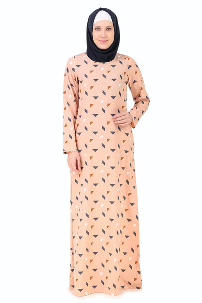 Printed Crepe Abaya AYP-256