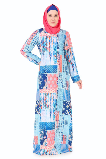 Printed Crepe Abaya AYP-258