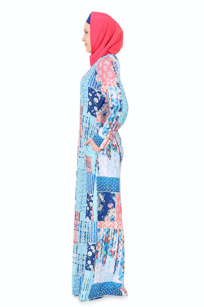 Printed Crepe Abaya AYP-258