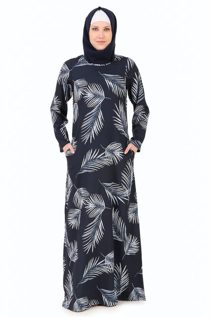 Printed Crepe Abaya AYP-259