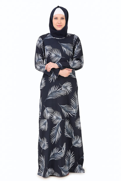 Printed Crepe Abaya AYP-259