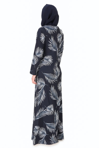Printed Crepe Abaya AYP-259
