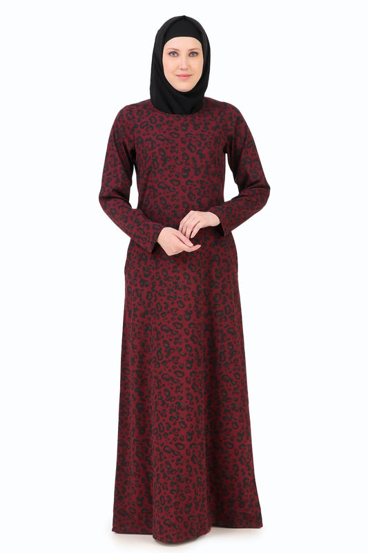 Printed Crepe Abaya AYP-260