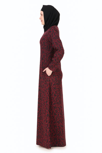 Printed Crepe Abaya AYP-260