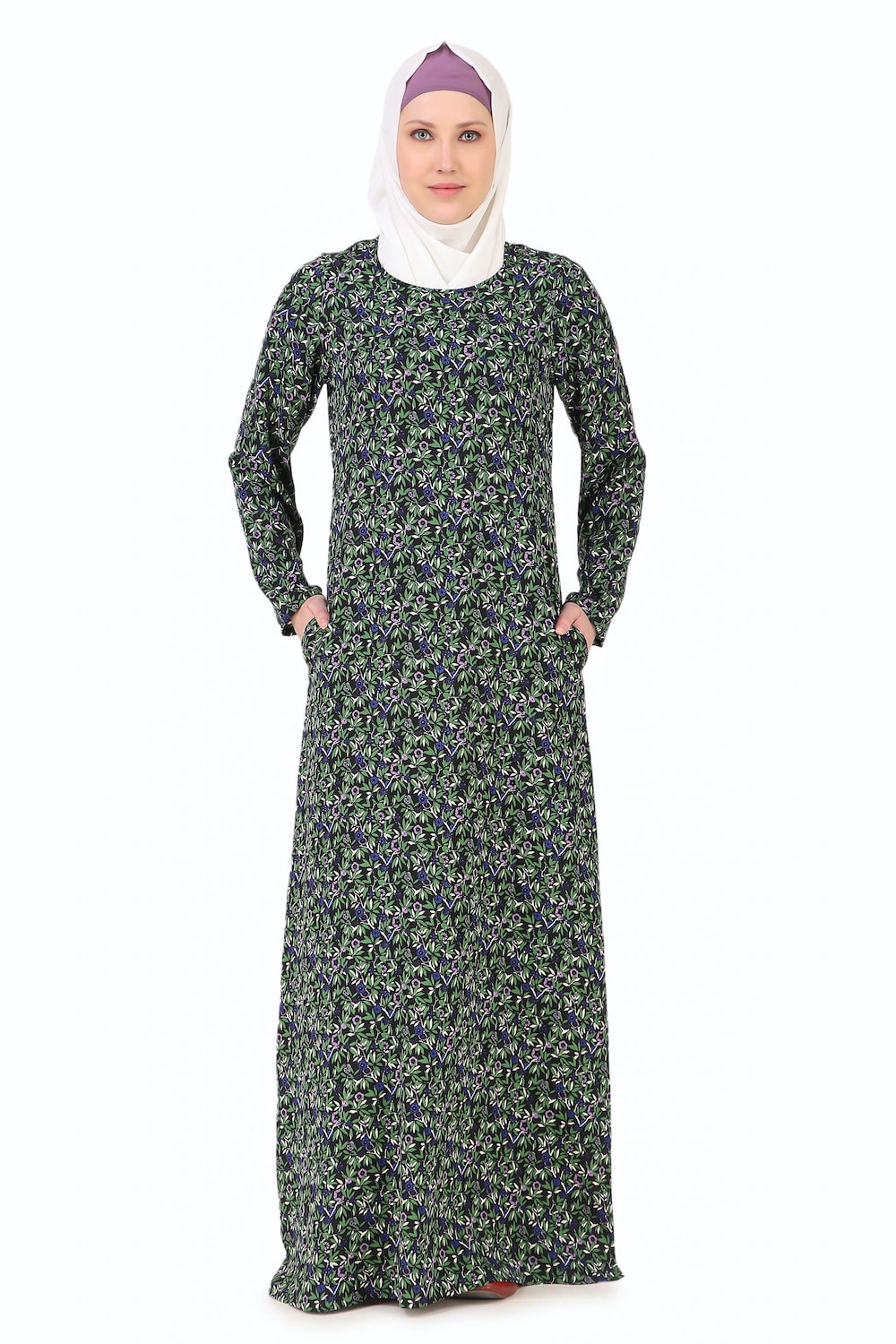 Printed Crepe Abaya AYP-265
