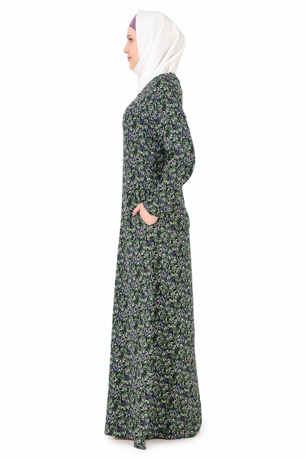 Printed Crepe Abaya AYP-265