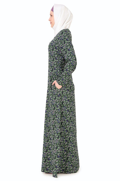 Printed Crepe Abaya AYP-265