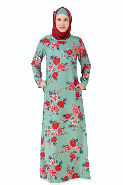 Printed Crepe Abaya AYP-267