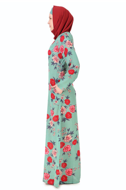 Printed Crepe Abaya AYP-267