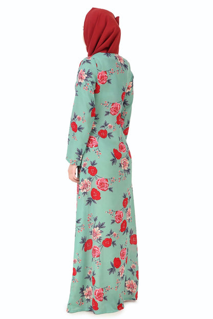 Printed Crepe Abaya AYP-267