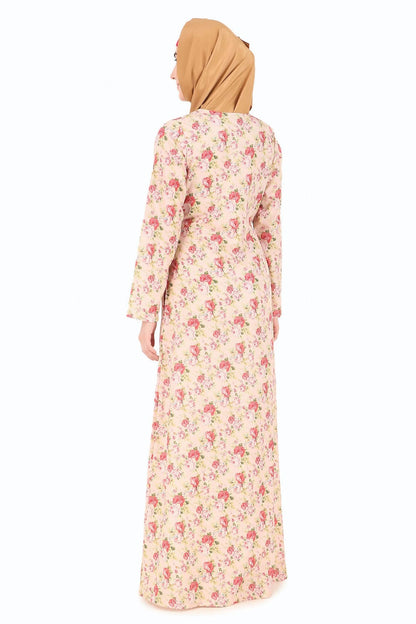 Printed Crepe Abaya AYP-270