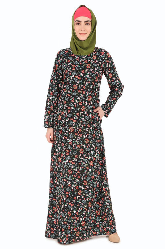 Printed Crepe Abaya AYP-271