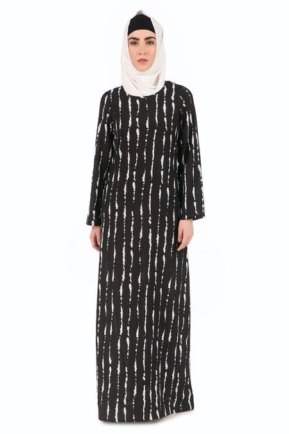 Printed Crepe Abaya AYP-272