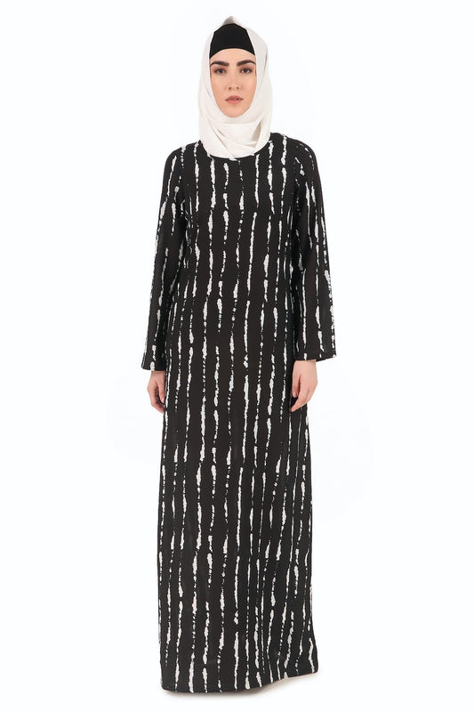 Printed Crepe Abaya AYP-272