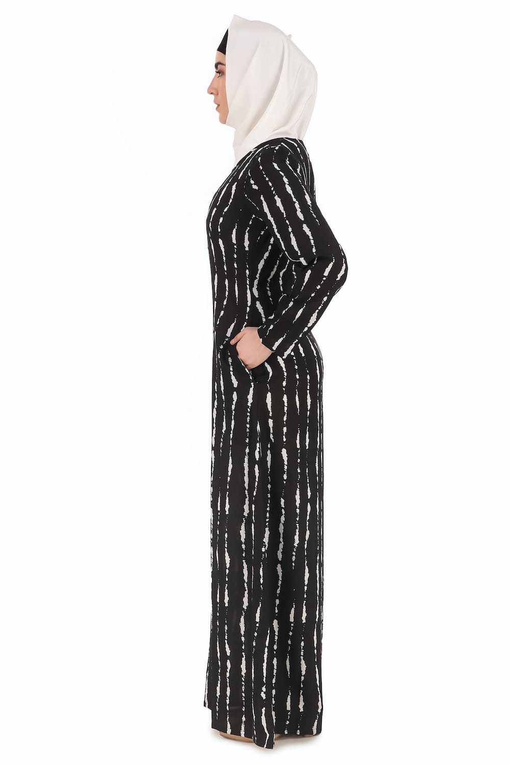 Printed Crepe Abaya AYP-272
