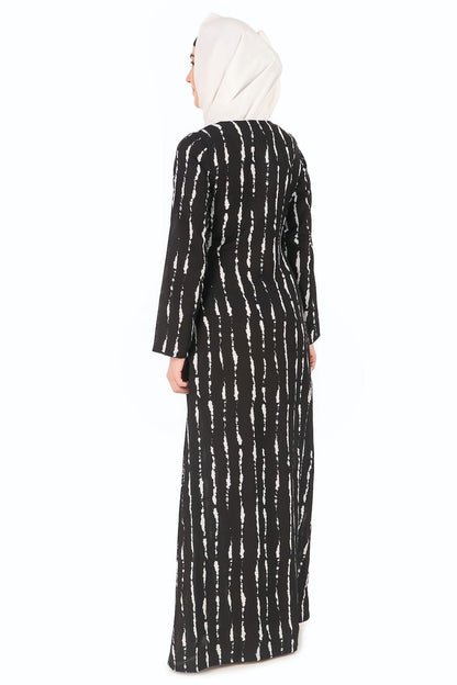 Printed Crepe Abaya AYP-272