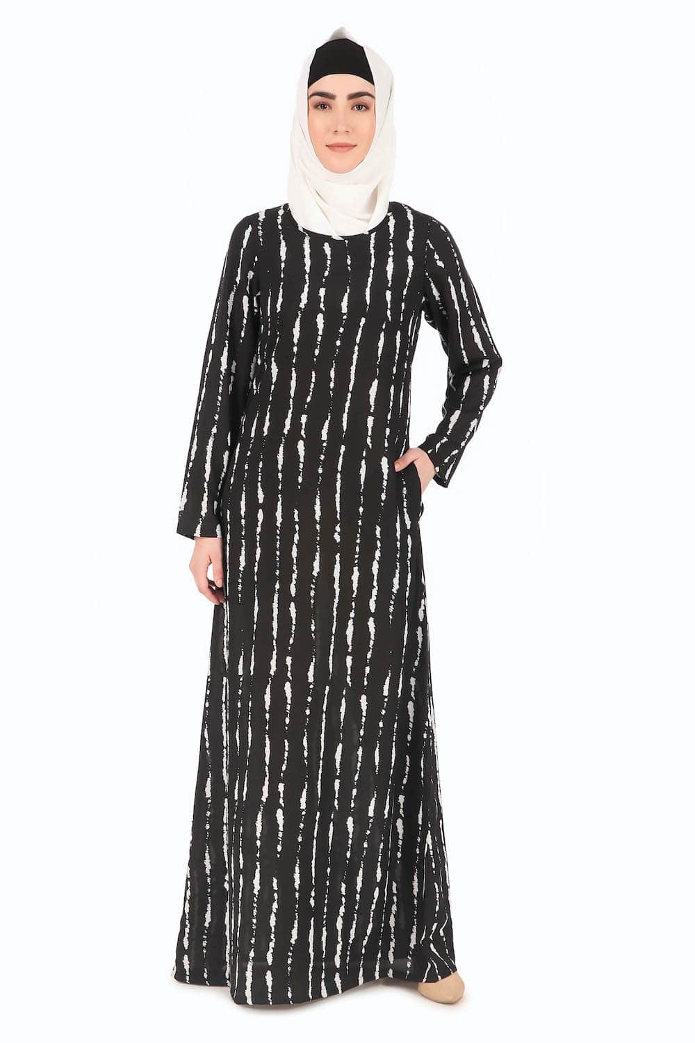 Printed Crepe Abaya AYP-272