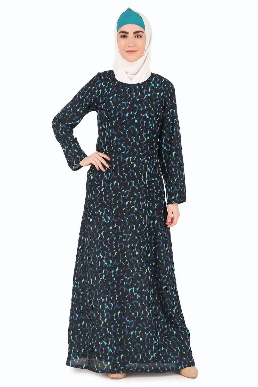 Printed Crepe Abaya AYP-274