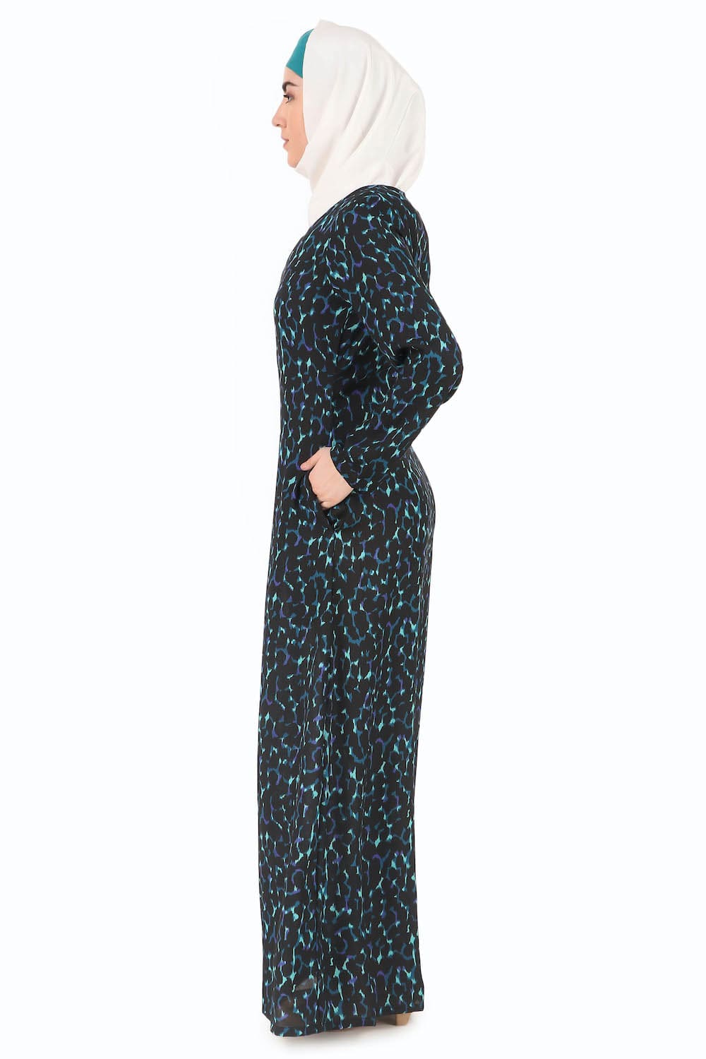 Printed Crepe Abaya AYP-274