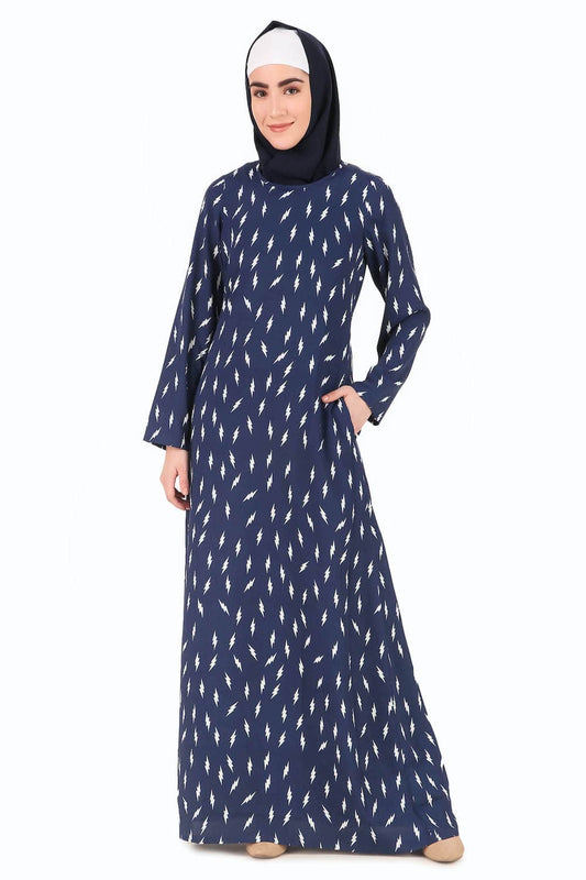 Printed Crepe Abaya AYP-279