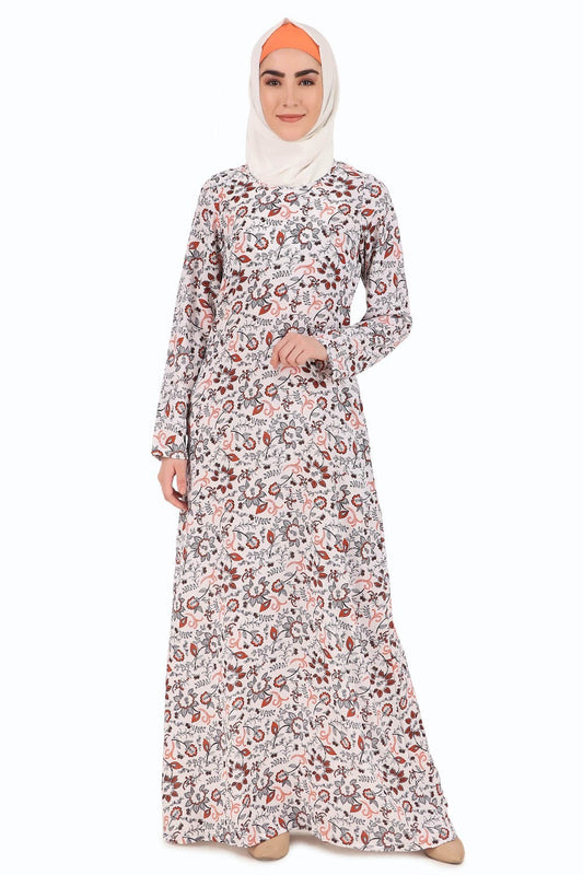 Printed Crepe Abaya AYP-286