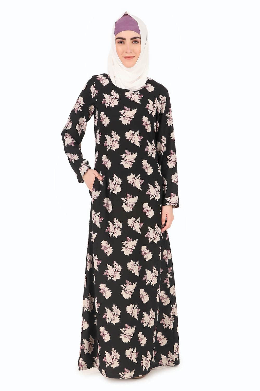 Printed Crepe Abaya AYP-290