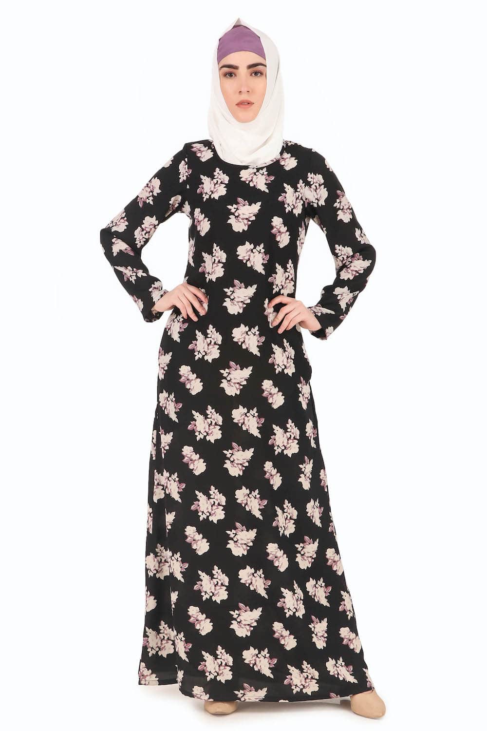 Printed Crepe Abaya AYP-290