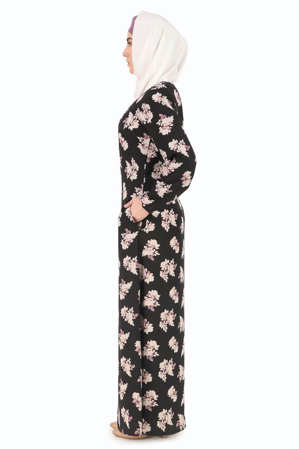 Printed Crepe Abaya AYP-290