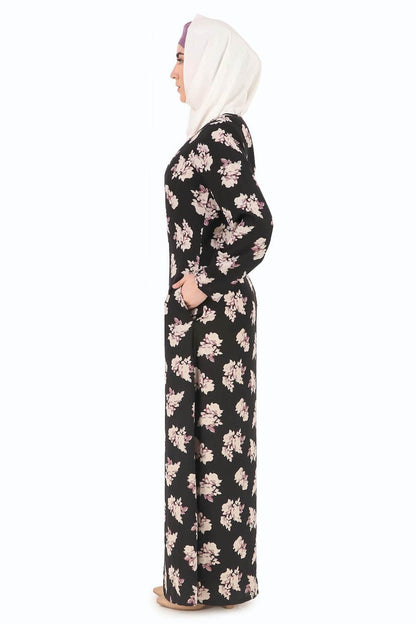 Printed Crepe Abaya AYP-290