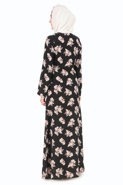 Printed Crepe Abaya AYP-290