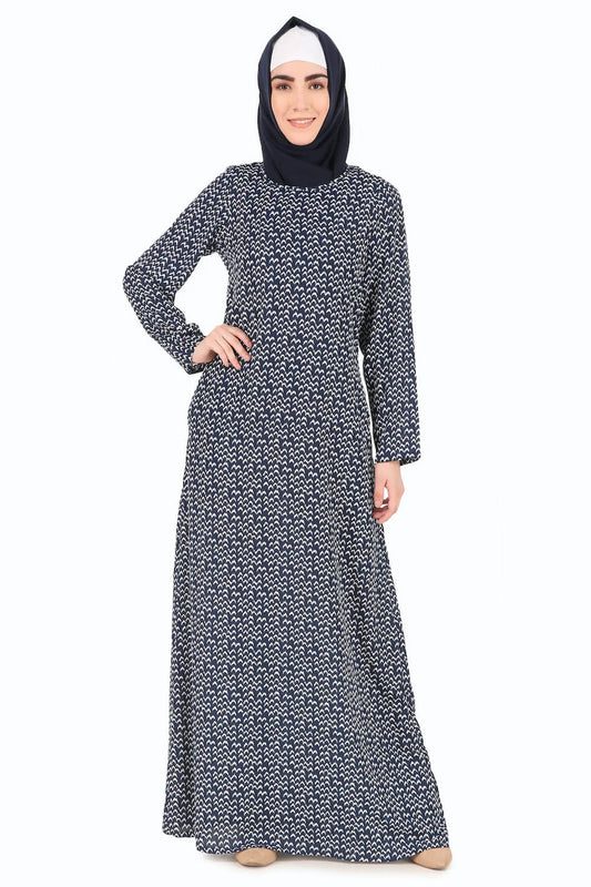Printed Crepe Abaya AYP-297