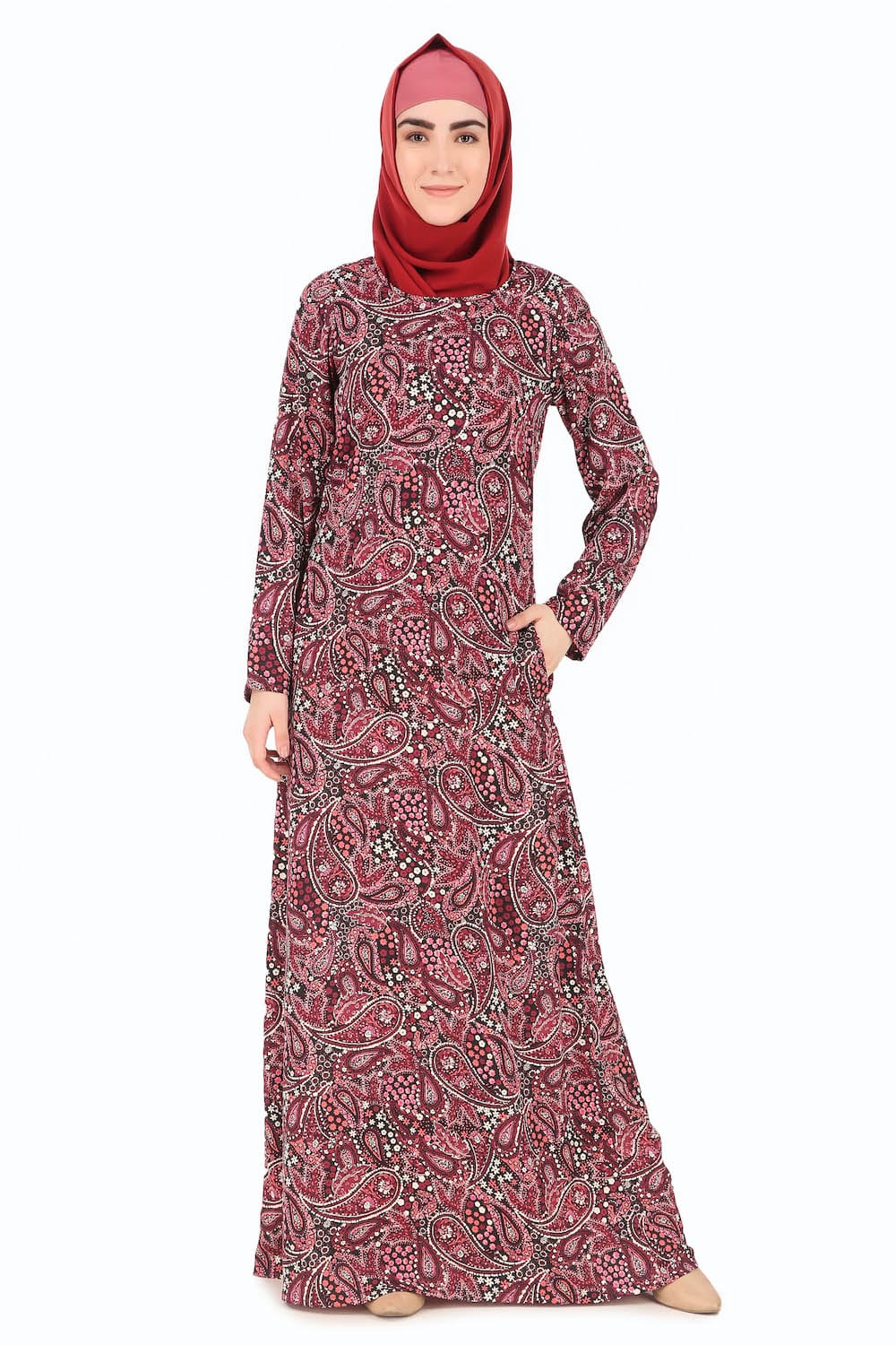 Printed Crepe Abaya AYP-298