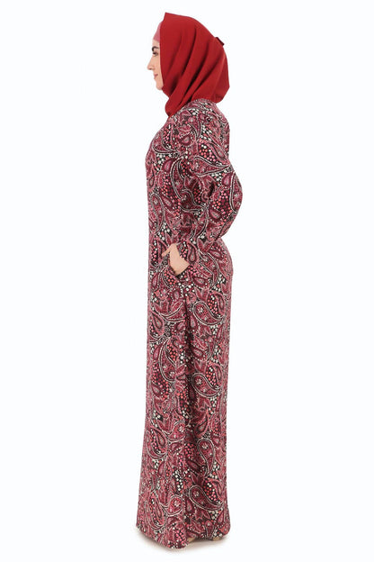 Printed Crepe Abaya AYP-298