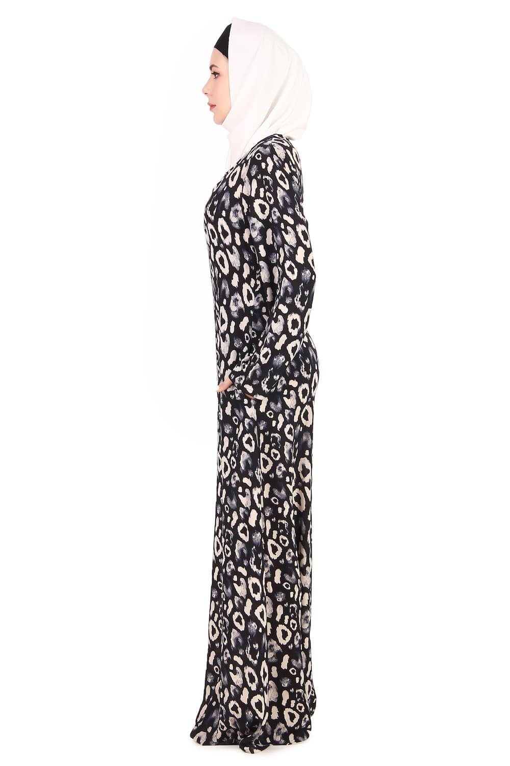 Printed Crepe Abaya AYP-311