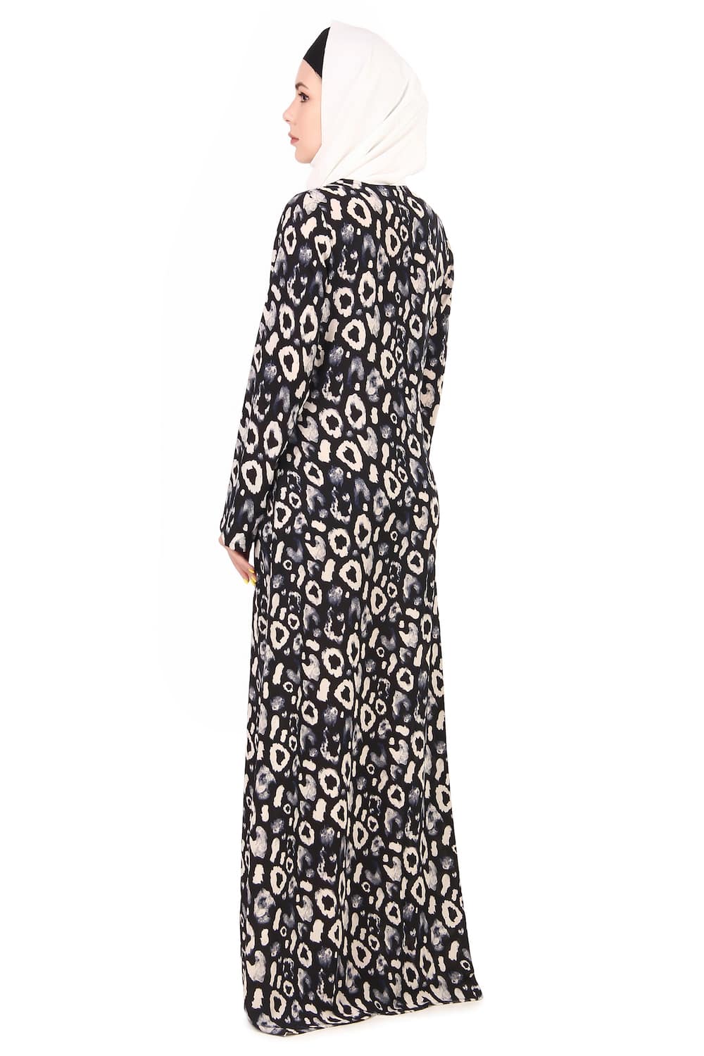Printed Crepe Abaya AYP-311