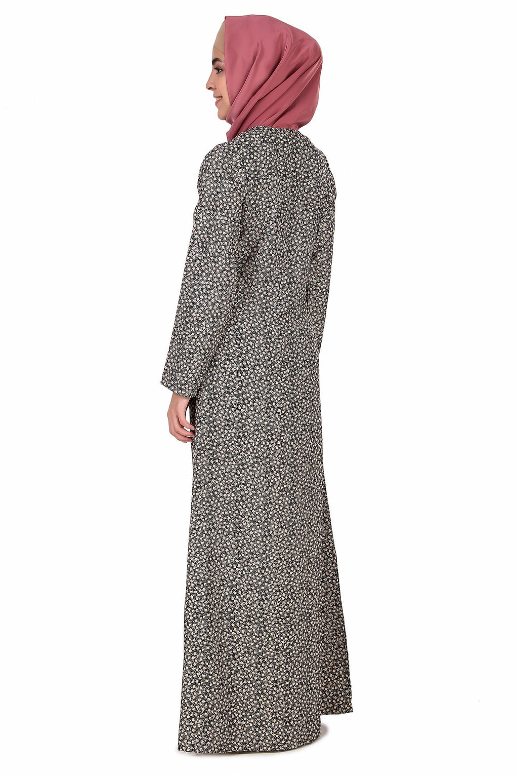 Printed Crepe Abaya AYP-327