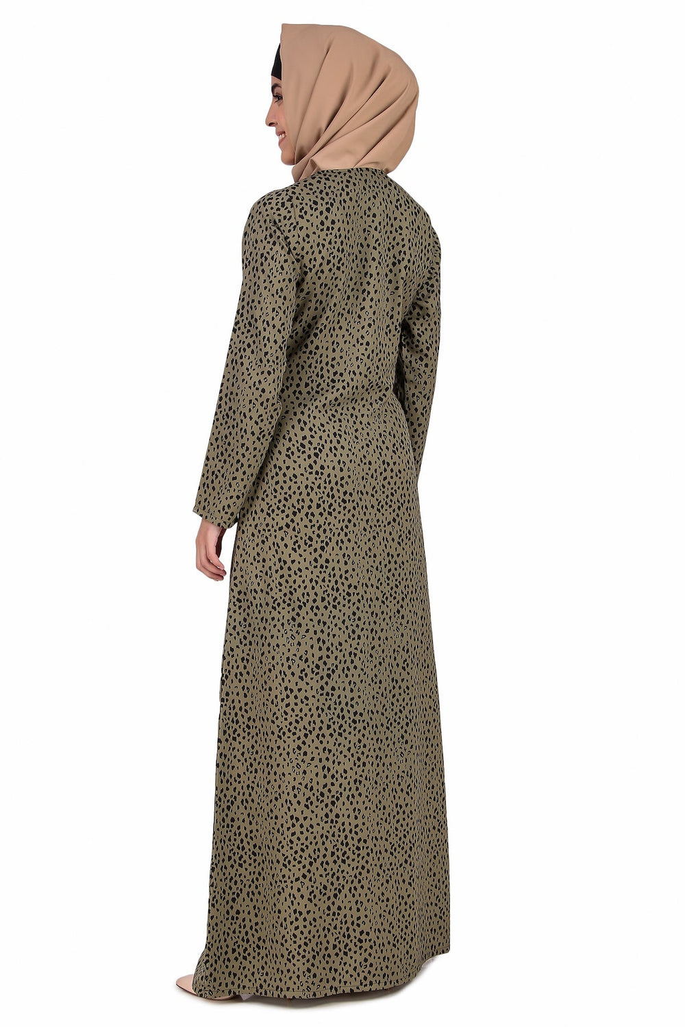 Printed Crepe Abaya AYP-333