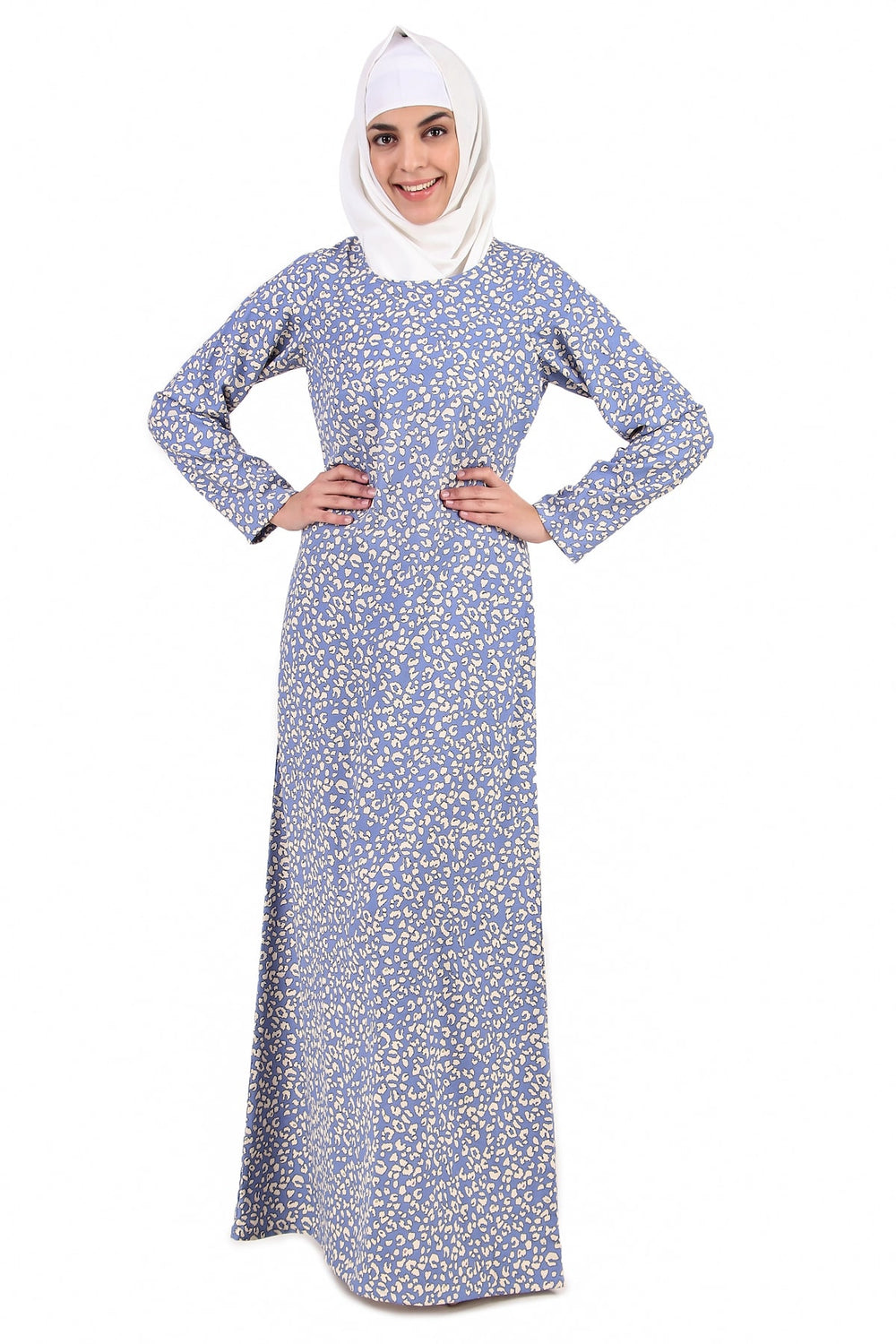 Printed Crepe Abaya AYP-345