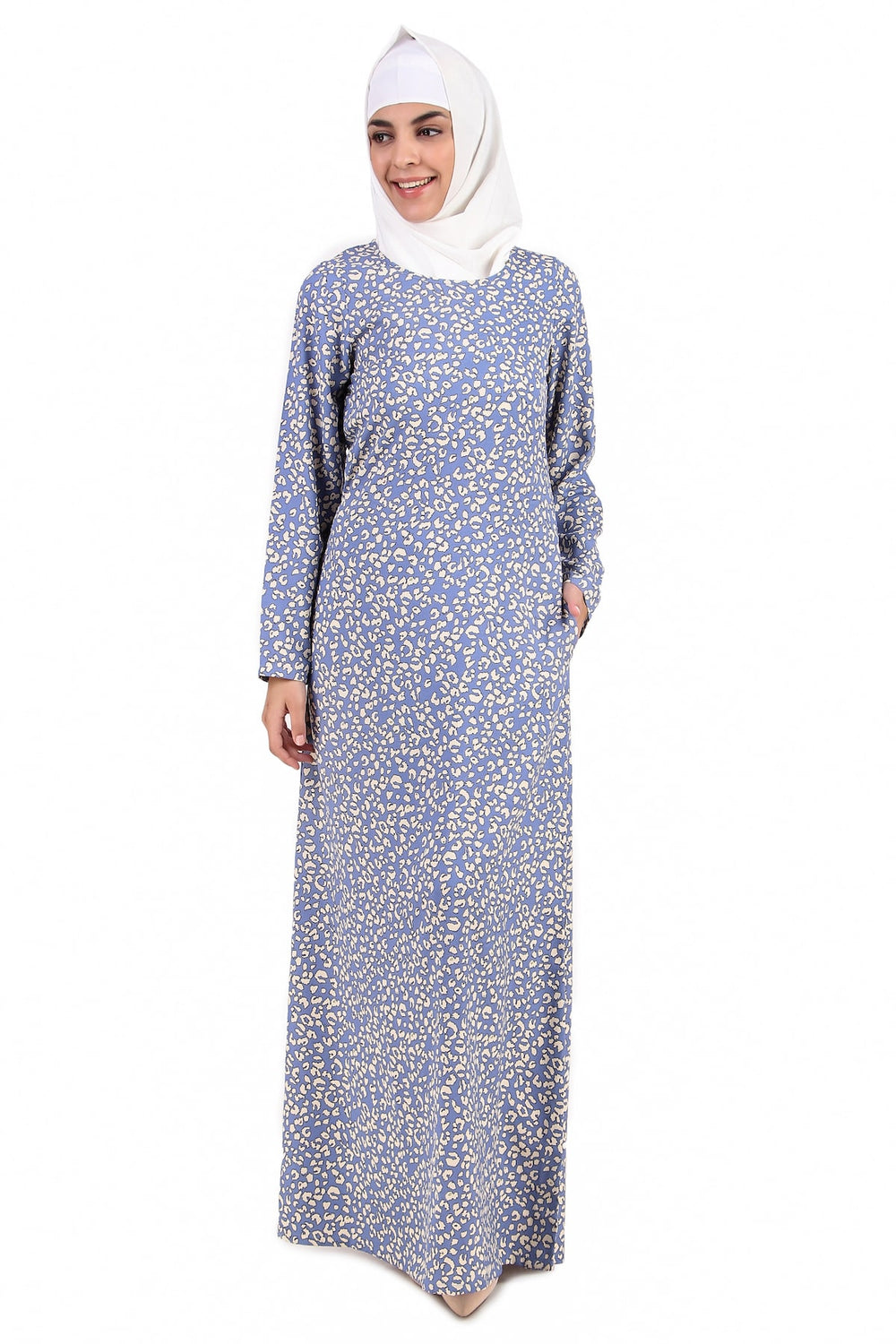 Printed Crepe Abaya AYP-345