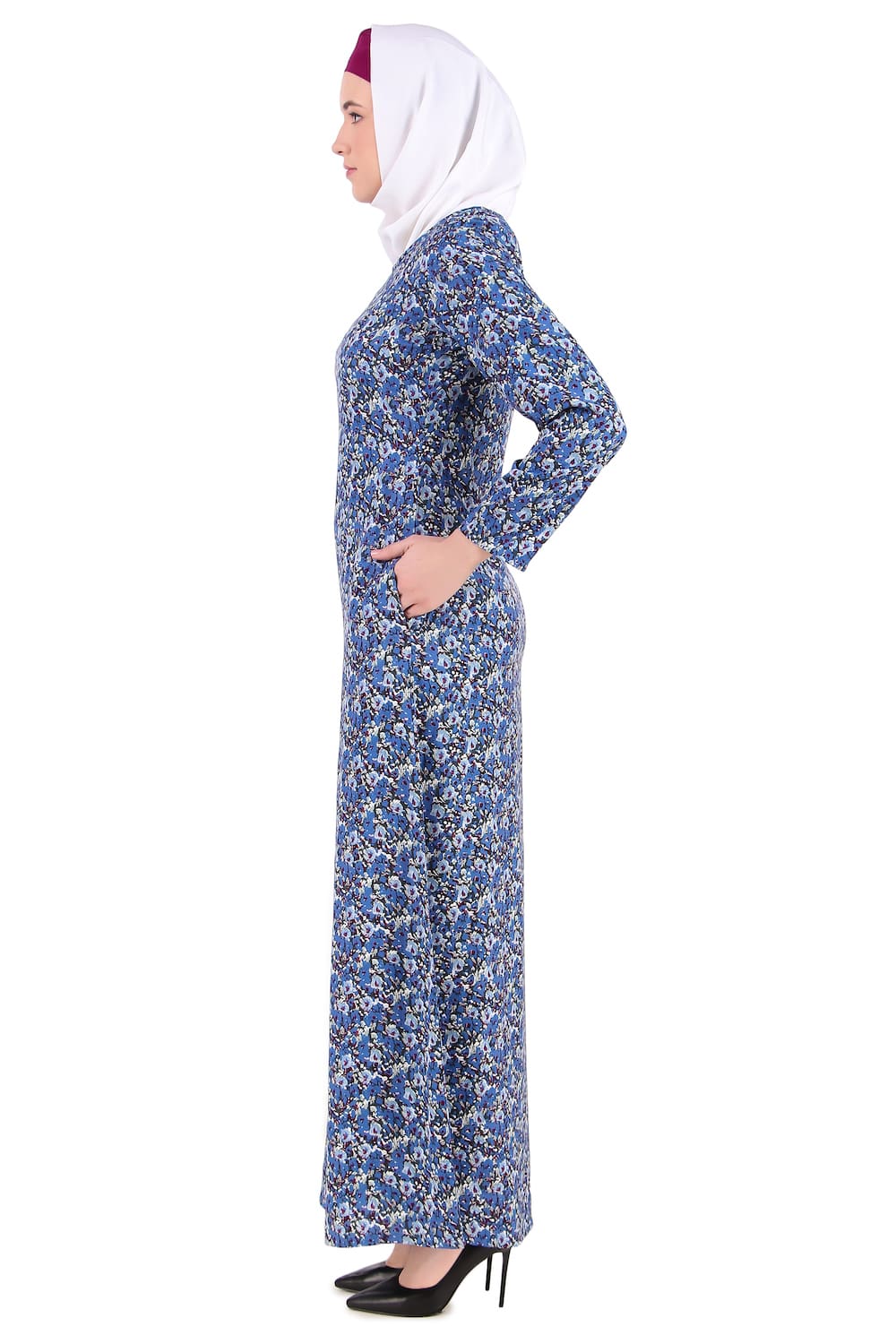 Printed Crepe Abaya AYP-359
