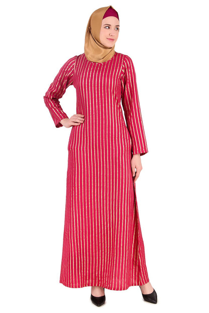 Foil Print Crepe Abaya AYP-371