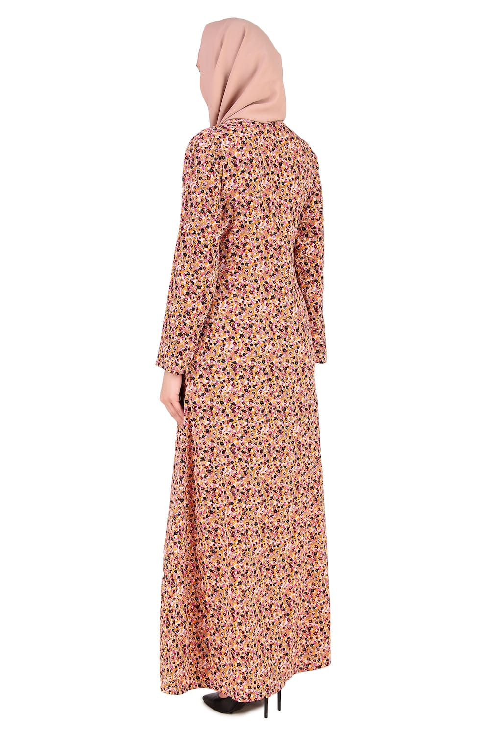 Printed Crepe Abaya AYP-377