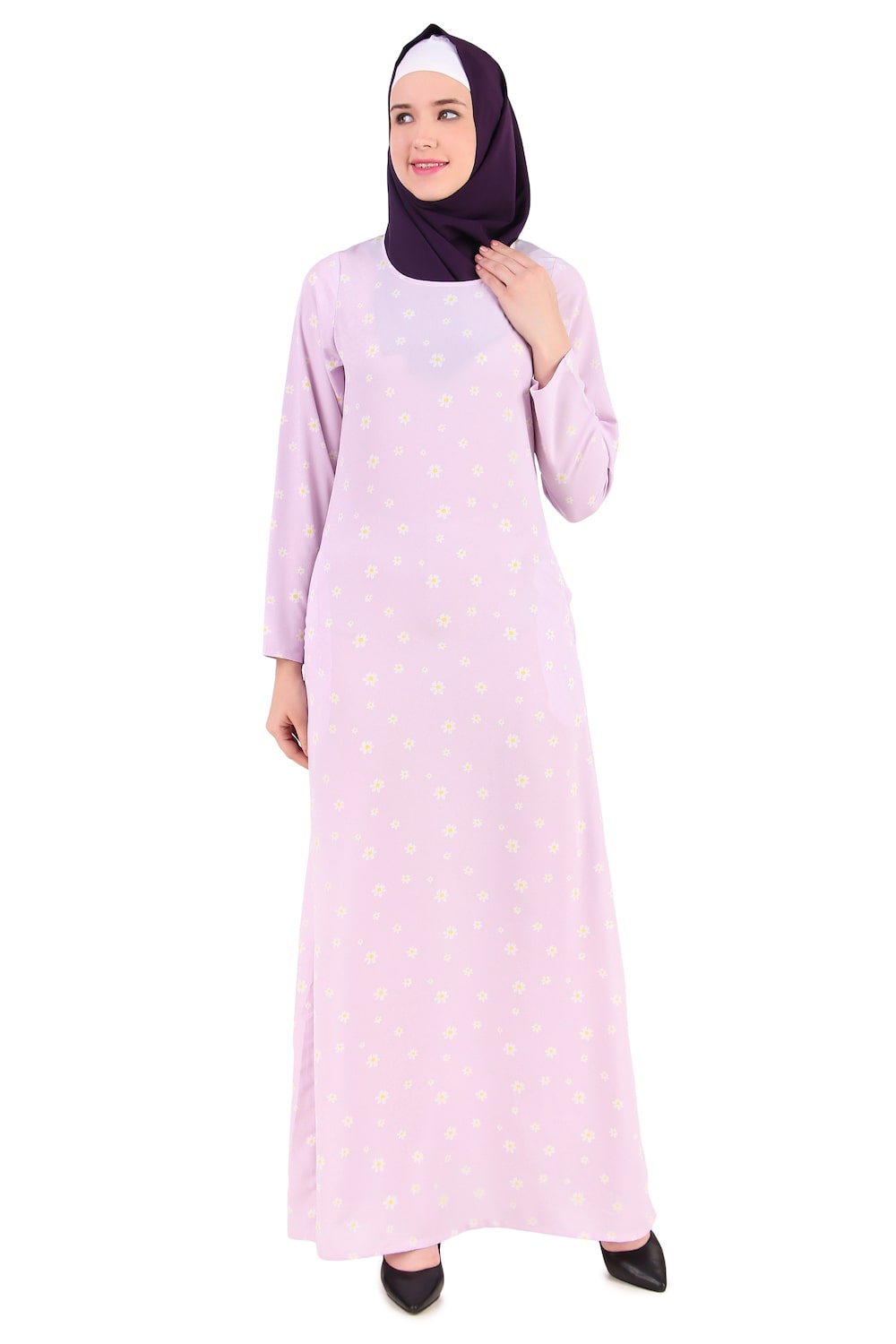 Printed Crepe Abaya AYP-390