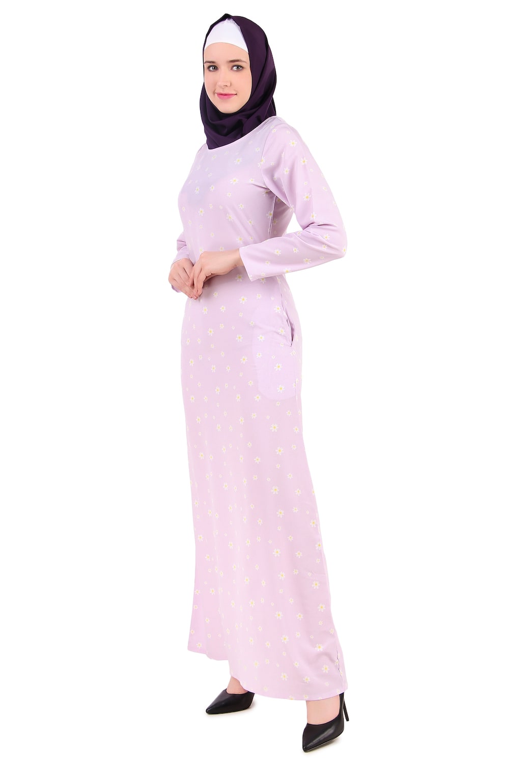Printed Crepe Abaya AYP-390