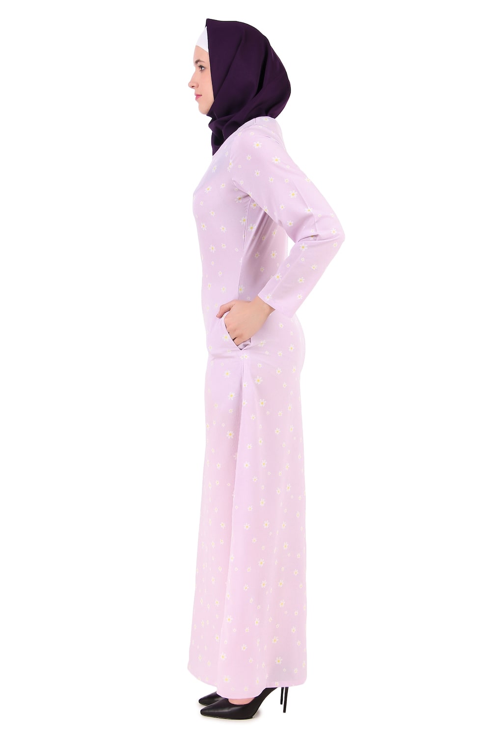 Printed Crepe Abaya AYP-390