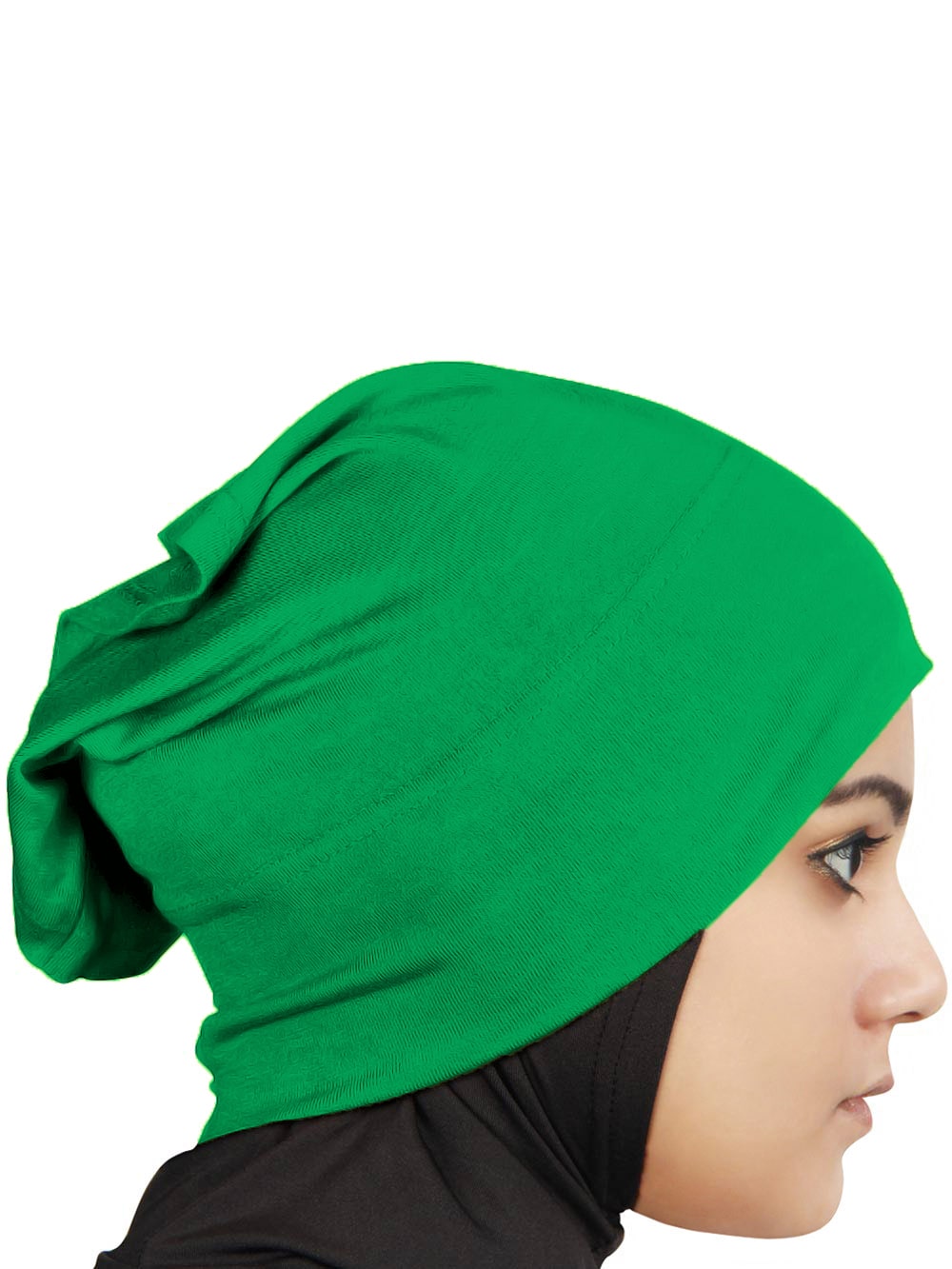 Two Piece Instant Emerald Viscose Jersey Hijab