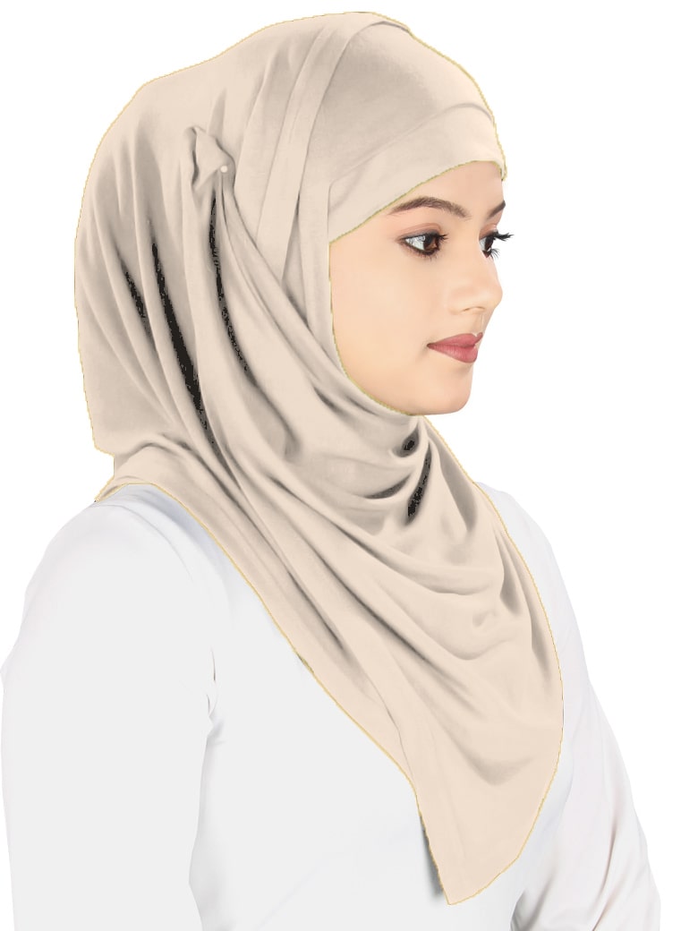 Two Piece Instant Light Skin Viscose Jersey Hijab